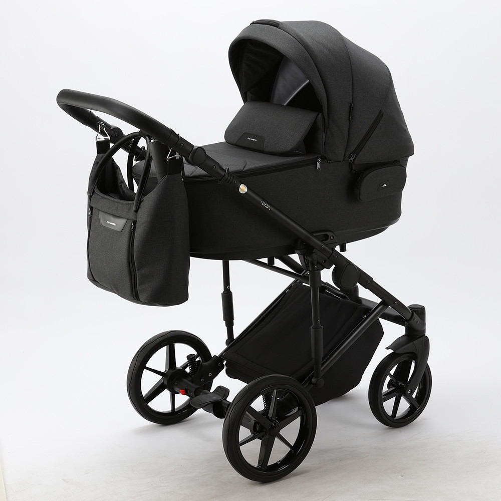 Детская коляска Adamex Zico 2 в 1 Z-TK79 (ТЕМНО-СЕРЫЙ)
