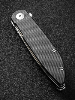 Складной нож SENCUT Bocll II сталь D2, рукоять с атласной отделкой G10 черная
