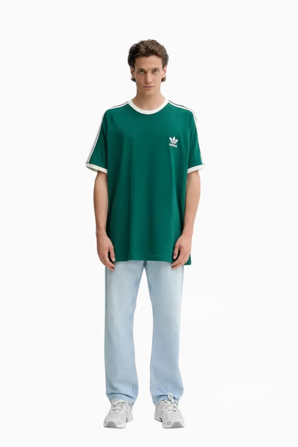 Футболка adidas Adicolor Classics 3-Stripes - зеленый