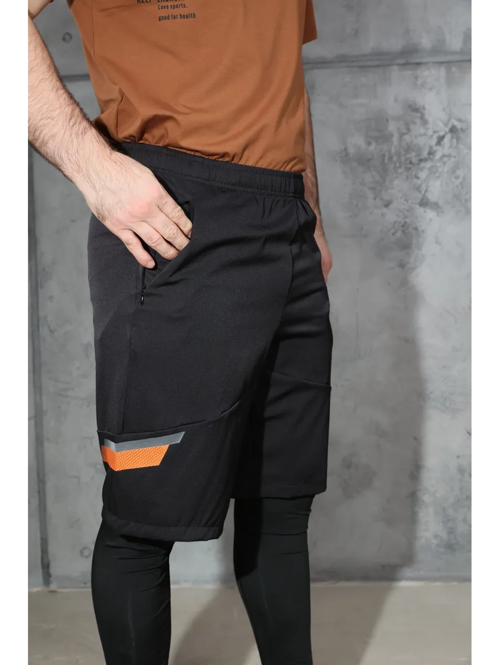 Шорты тренировочные удлиненные