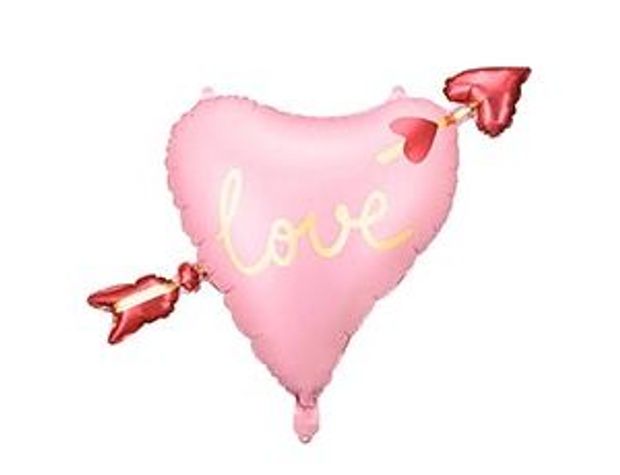 ПД Шар ФИГУРА Сердце со стрелой LOVE (БГ-22)