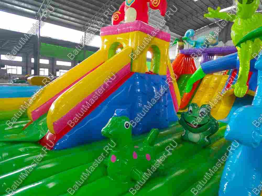 Коммерческий надувной батут "Невероятные приключения" 24*9*9 м