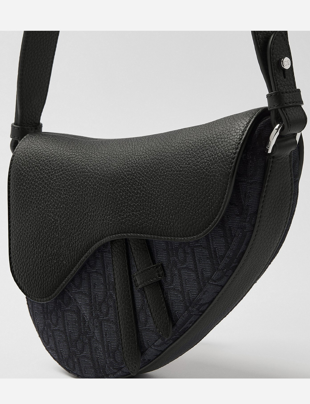 Сумка Dior Saddle Bag "Black Grained Taurillon"