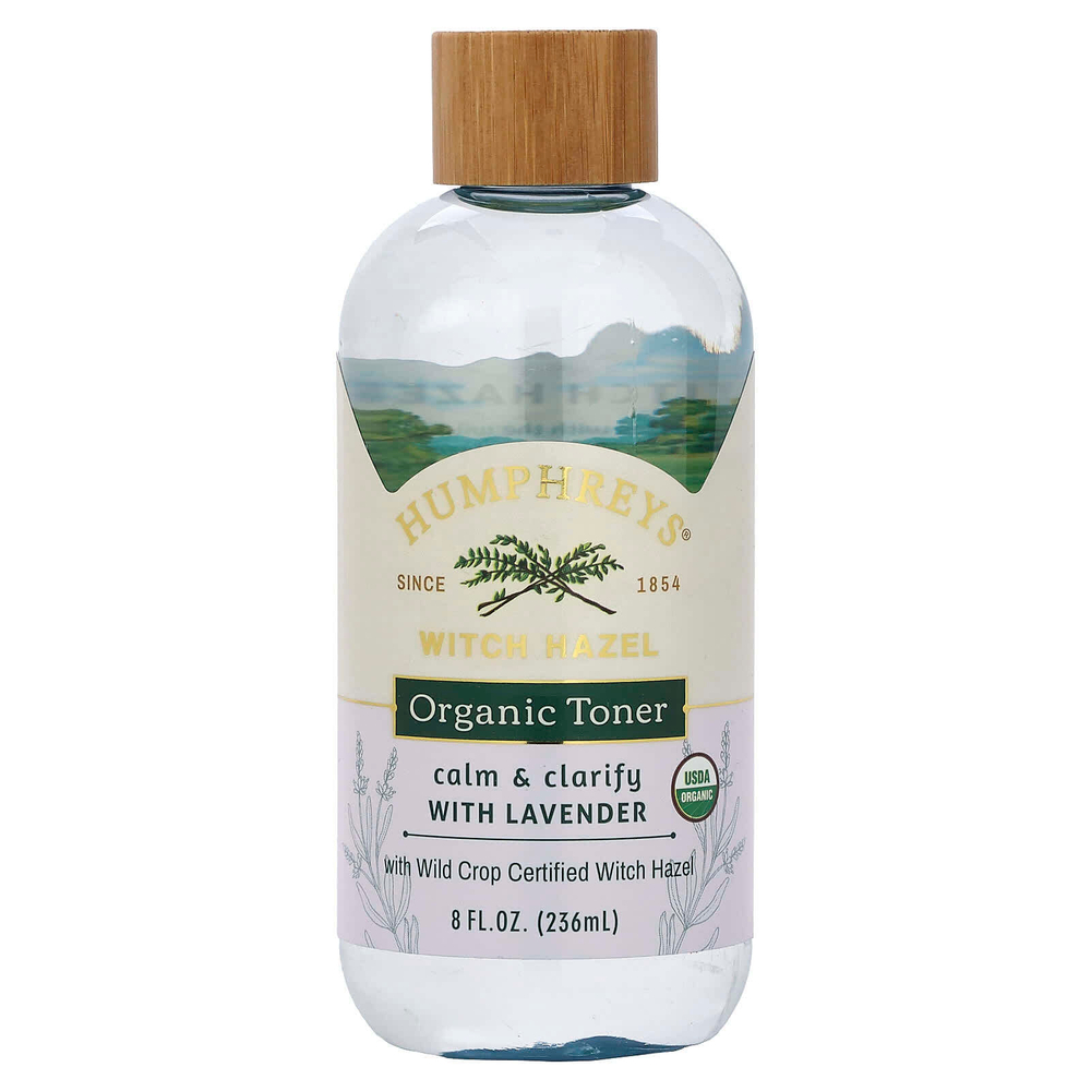 Humphreys, Witch Hazel, органический тоник с лавандой, успокаивающий и очищающий, 236 мл (8 жидк. унц.)