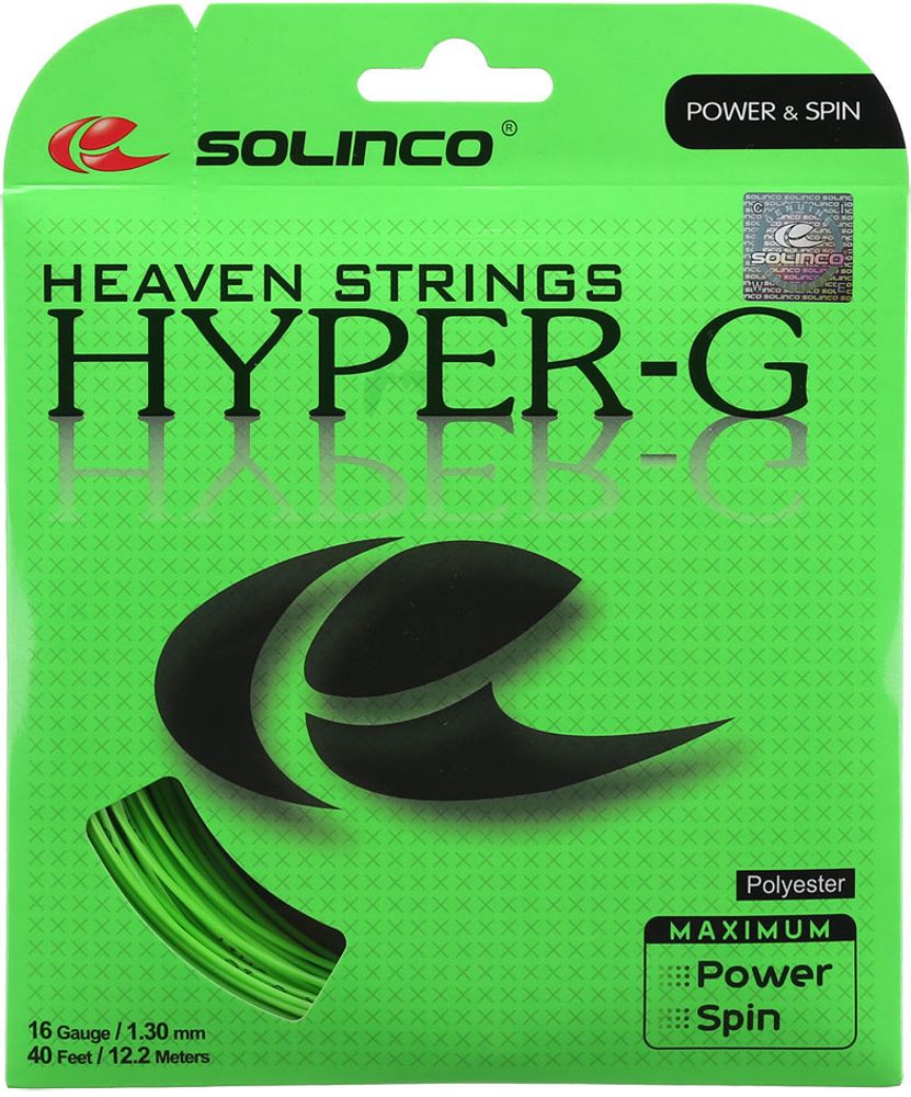 Теннисные струны Solinco Hyper-G (12 m) - green