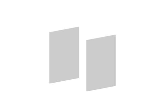 Комплект боковых отделочных панелей для шкафа выс.80см, гл.60см