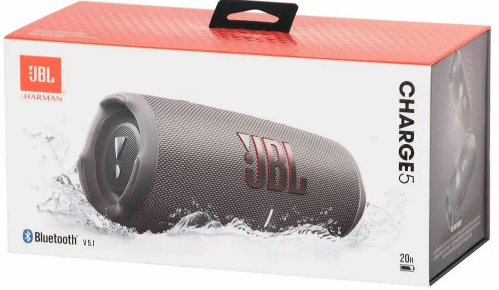 Портативная акустика JBL Charge 5, серый