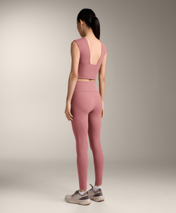 Oysho Топ-майка Comfortlux с перекрестными деталями, светло-розовый