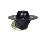 Воронка кровельная HL64.1 с горизонтальным выпуском PP Дн 75/110 с листвоуловителем, электрообогревом, теплоизоляцией, обжимным фланцем HL HL64.1
