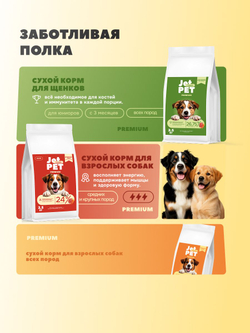 Jet Pet Classic корм для собак всех пород, говядина 2,5 кг