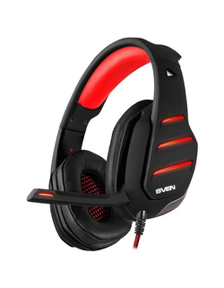 SVEN AP-U997MV, черный-красный (USB, LED, 7.1)