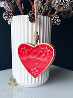 Декор подвесной "Сердечко" 10х1,5х10см + 10см подвес