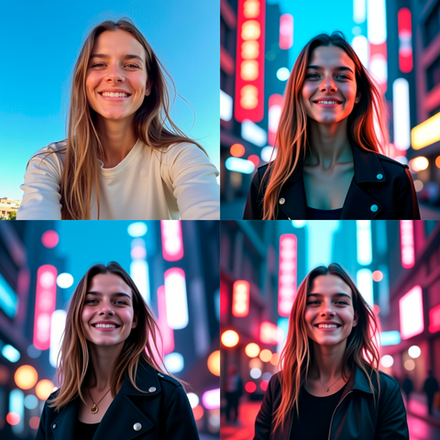 Аватарки на фоне Города будущего 89С женские