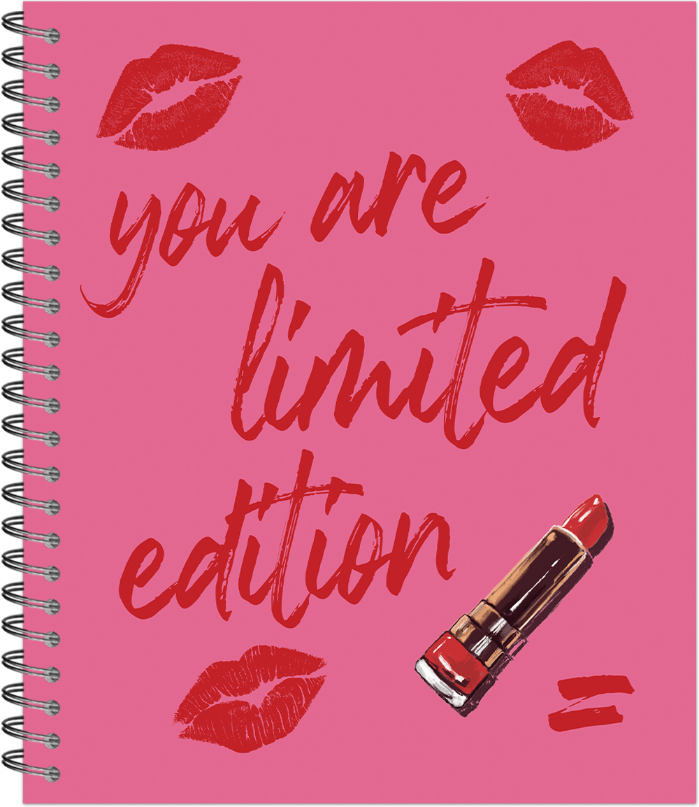 Тетрадь общая 96 листов на металлическом гребне "Barbie style lettering"