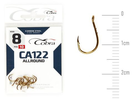 Крючки Cobra Allround OKIAMI сер. CA122 разм. 008 10шт.