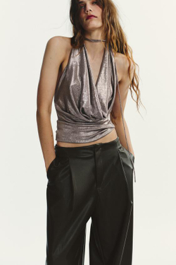 ZARA БРЮКИ-ДЖОГГЕРЫ, КОРИЧНЕВЫЙ