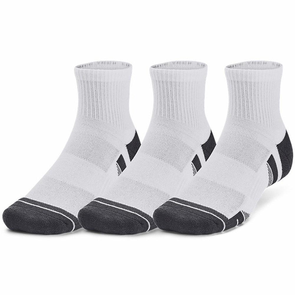 Носки Under Armour UA Performance Tech 3pk Qtr-WHT