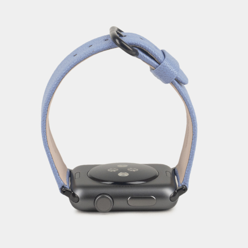 Ремешок для Apple Watch 44/45/46 mm из кожи козы, василькового цвета