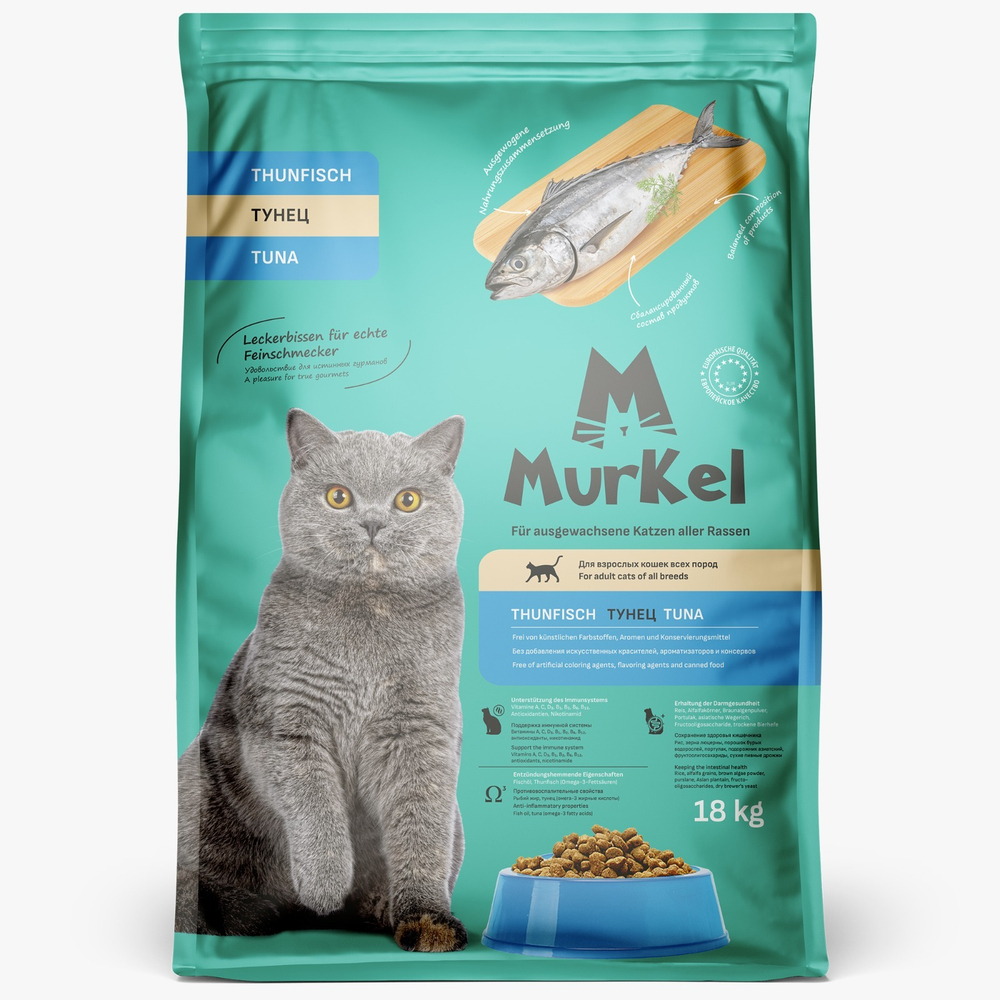 Корм сухой Murkel 18кг Тунец
