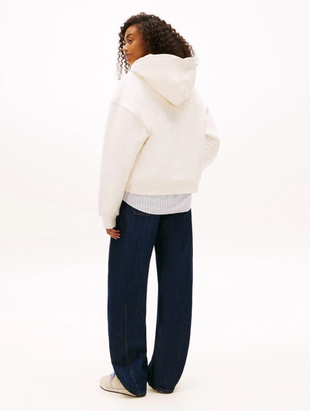 Толстовка женская TOMMY JEANS BXY GMD SCRIPT ZIP THRU