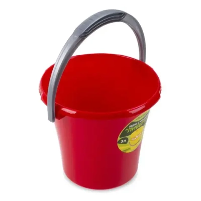 Ведро Либерти 3л красное С601КРА (комплект 19 шт)