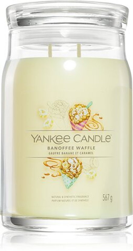 Yankee Candle Banoffee Waffle - Фирменная ароматическая свеча /   567  g  / GTIN 5038581151083