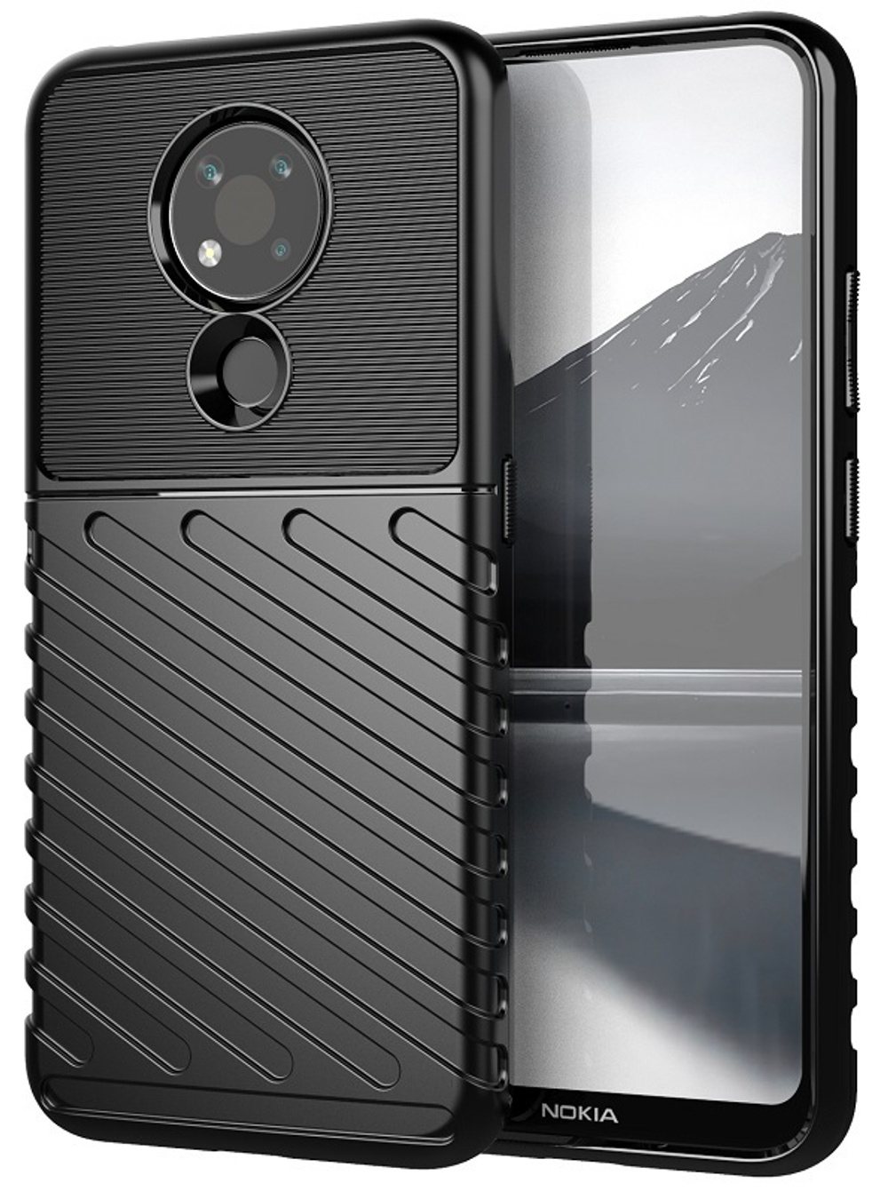 Противоударный чехол на смартфон Nokia 3.4, высокий уровень защиты, серия Onyx от Caseport