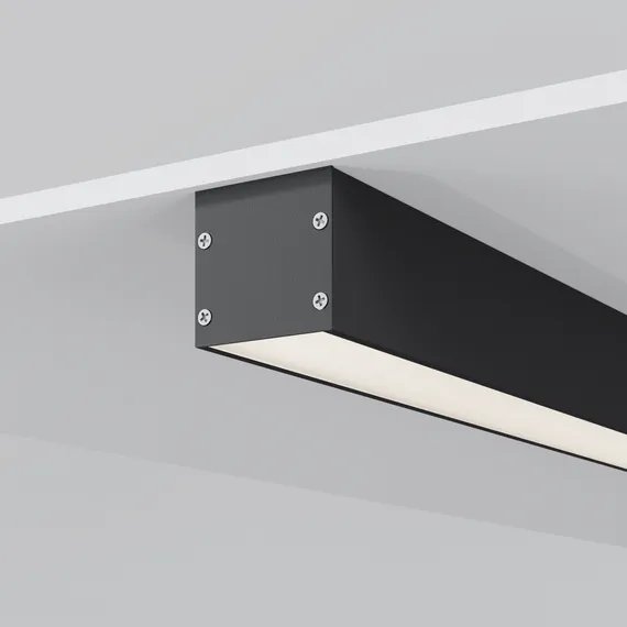 Радиусный профиль 35x35 линейный черный 2.5м Led Strip alm-3535r-b-d-2.5m