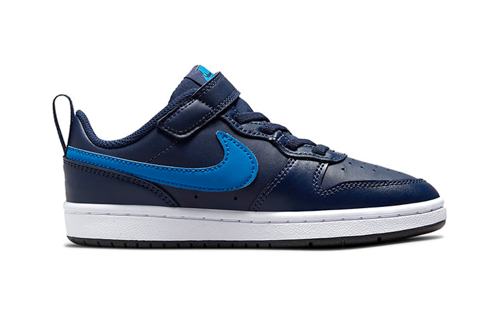 Детские кроссовки Nike Court Borough Low 2 'Midnight Navy Imperial Blue' BQ5451-403