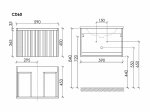 Тумба с раковиной Sancos CODE CD60W/CN13001 60 белая