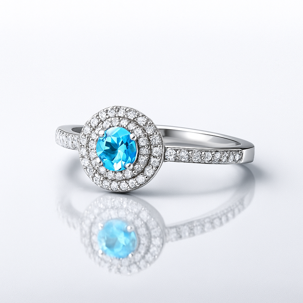 Кольцо Сияние со Swiss топазом