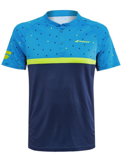 Мужское поло теннисное Babolat Compete Polo Men - malibu blue/estate blue