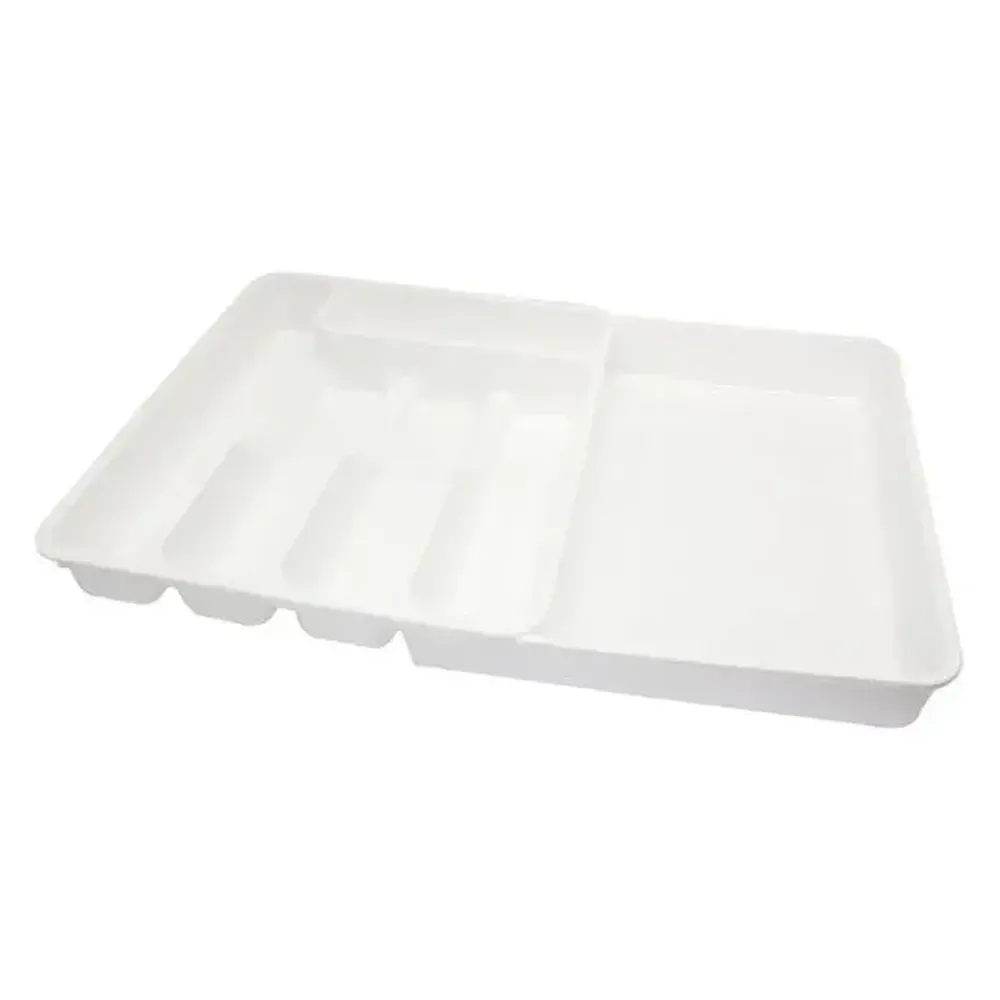 Лоток раздвижной для столовых приборов (белый/белый) Лоток раздвижной для столовых приборов (белый/белый)