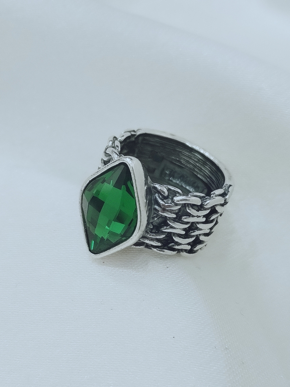 "Истирахат" кольцо в серебряном покрытии из коллекции "Relax" от Jenavi