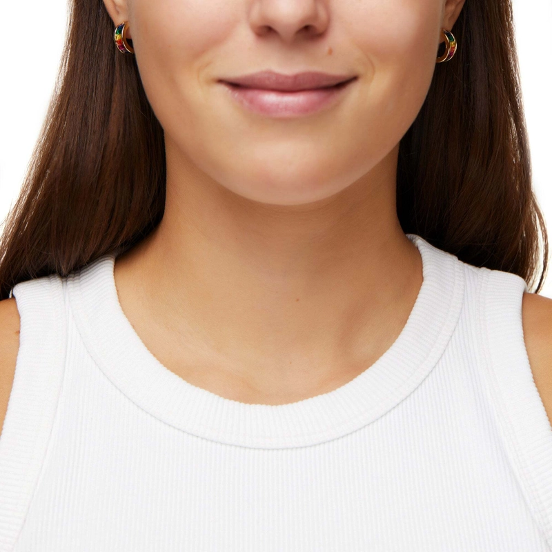 Серьги Мульти Теннисные