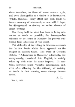 Marocco and the Moors: Being an Account of Travels, with a General Description of the Country and Its People | Arthur Leared