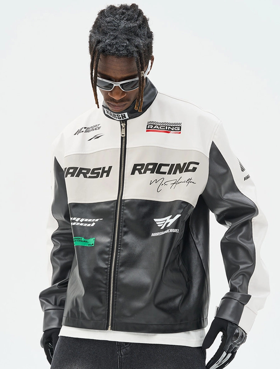 Куртка HARSHandCRUEL "Racing" V1 Leather Jacket