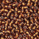 Японский бисер TOHO Round 8/0 (№34), с внутренним серебрением, прозрачный