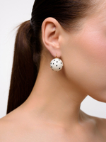 Серьги "Pin up white" Gold