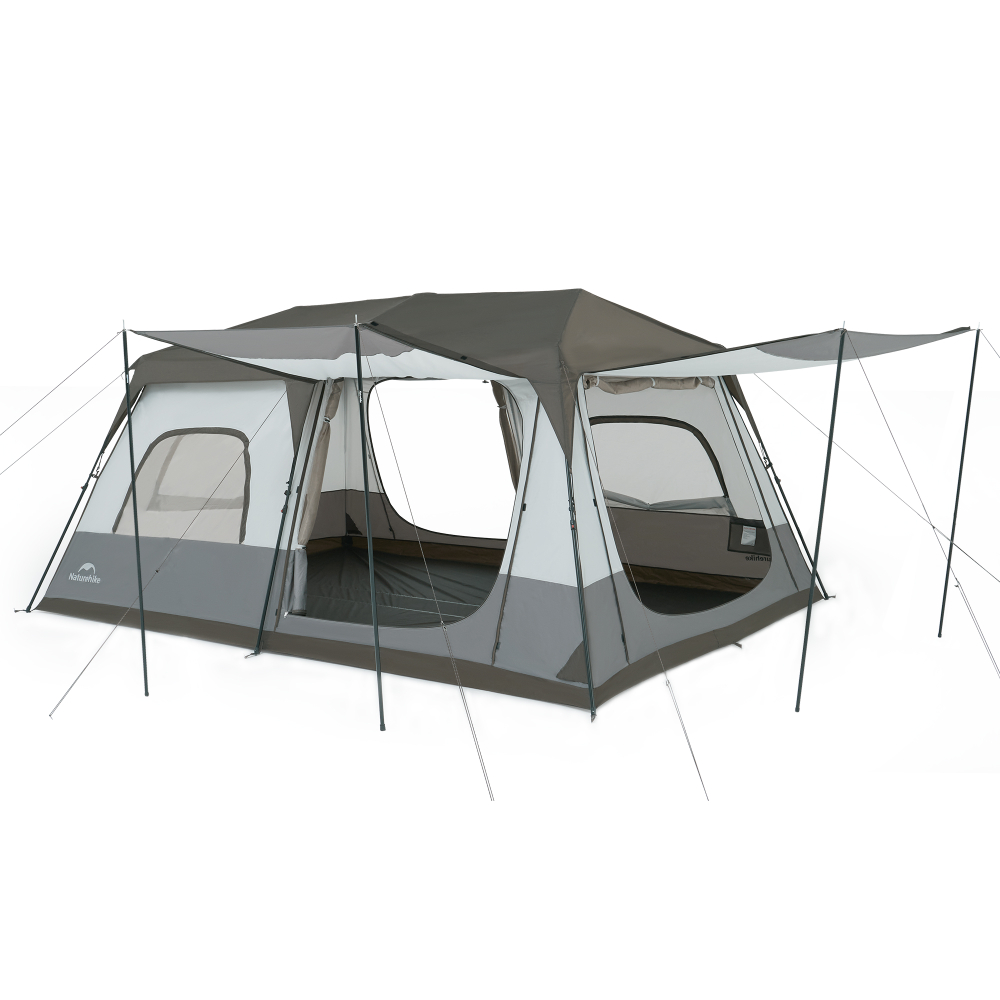 Палатка Naturehike Cape 12.9 быстросборная, серая, артикул CNK2350WS016-MBR