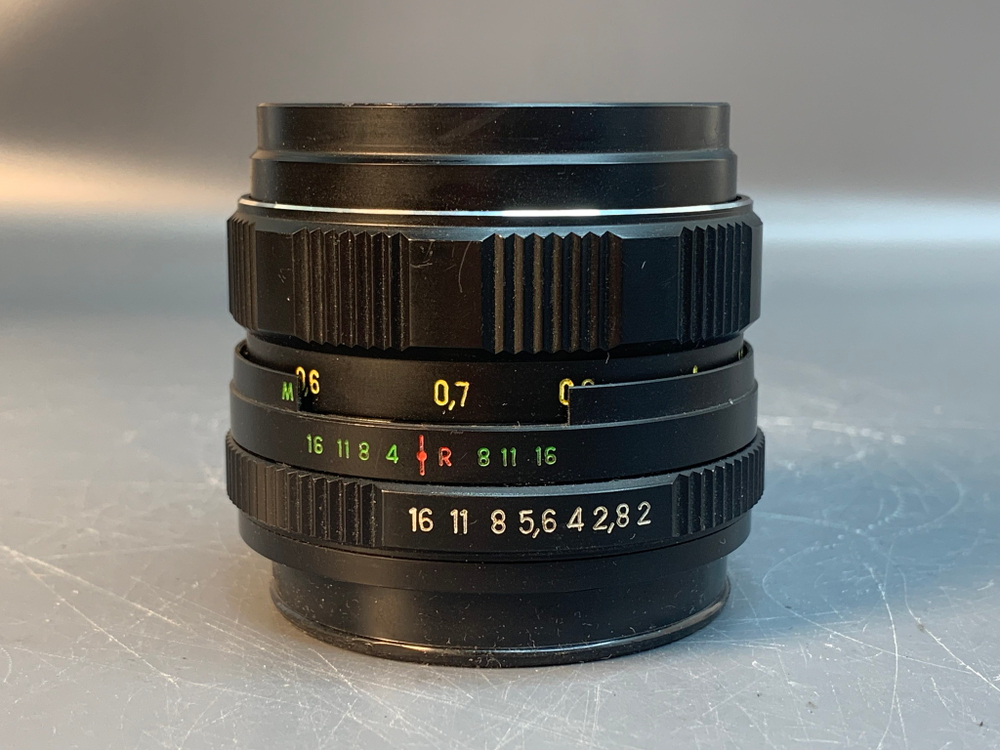 Zenit 122S + MC Helios-44M-4 царапины на задней линзе
