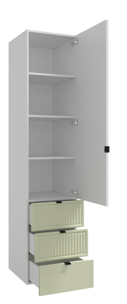 Шкаф для одежды, шкаф белый,зеленый, Окленд 79-653Ф