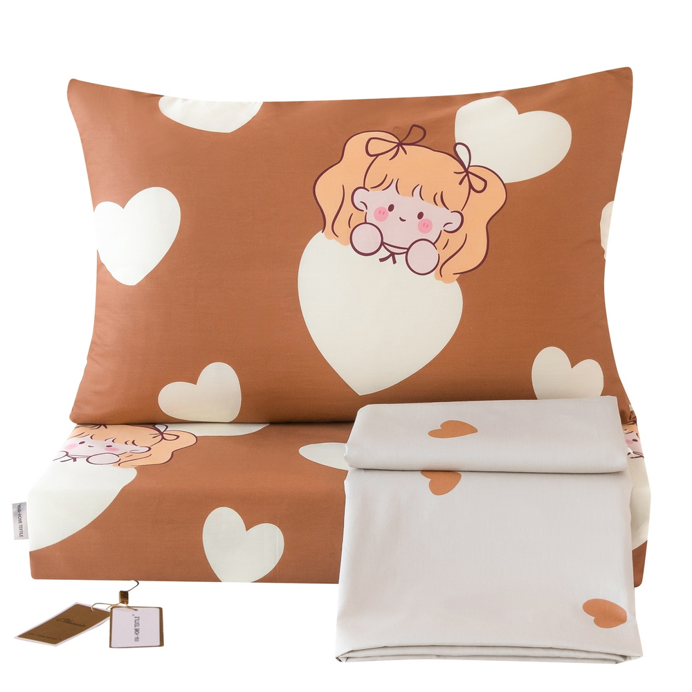 Комплект постельного белья на резинке Сатин Люкс KIDS 100% хлопок CDKR060