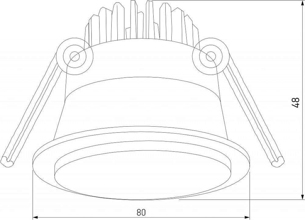 Встраиваемый светильник Elektrostandard Mils a064267