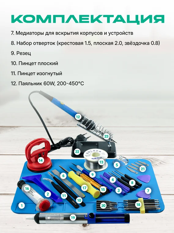 Набор мастера для ремонта смартфонов и планшетов (New)