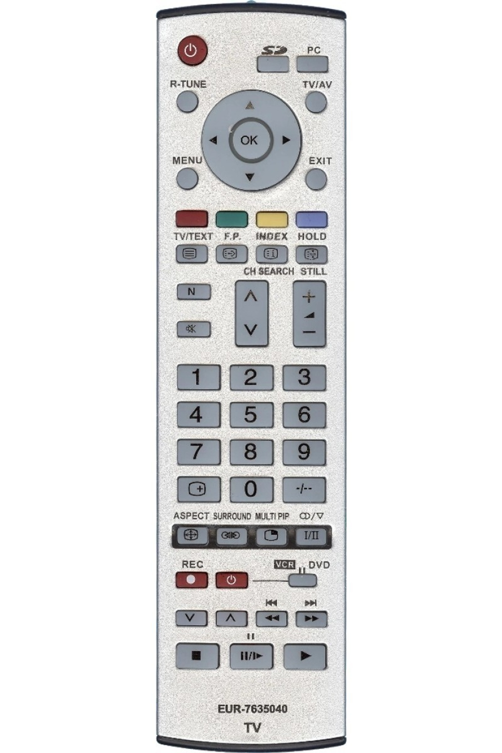 Пульт Panasonic EUR7635040 оригинальный