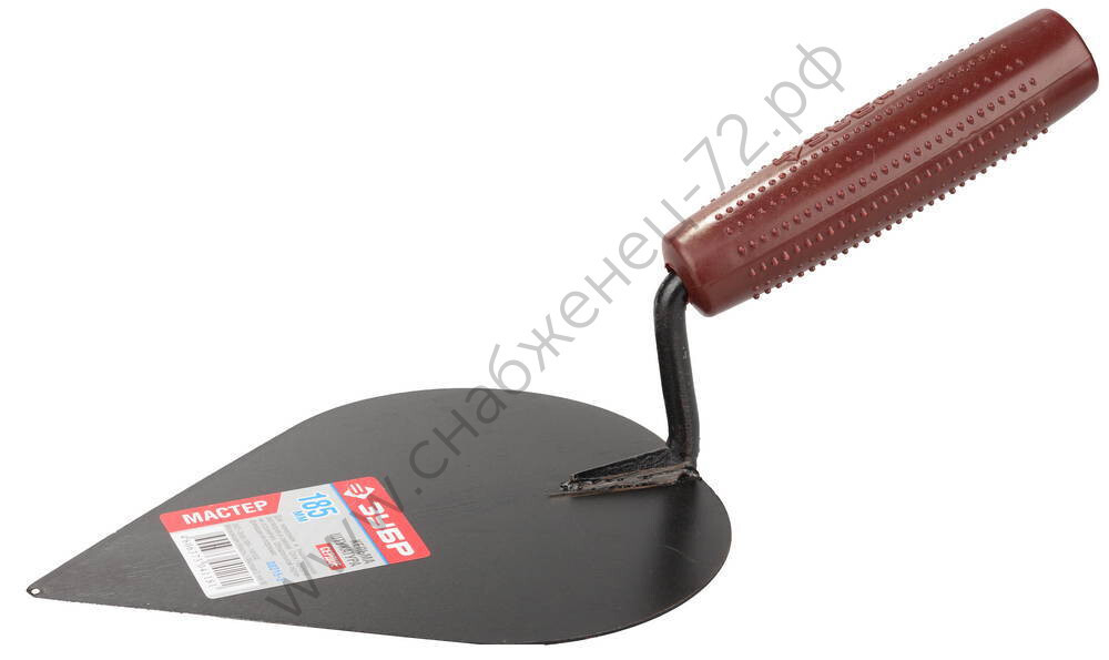 ЗУБР 185 мм, с пластмассовой ручкой, кельма штукатура, МАСТЕР (08215-3)