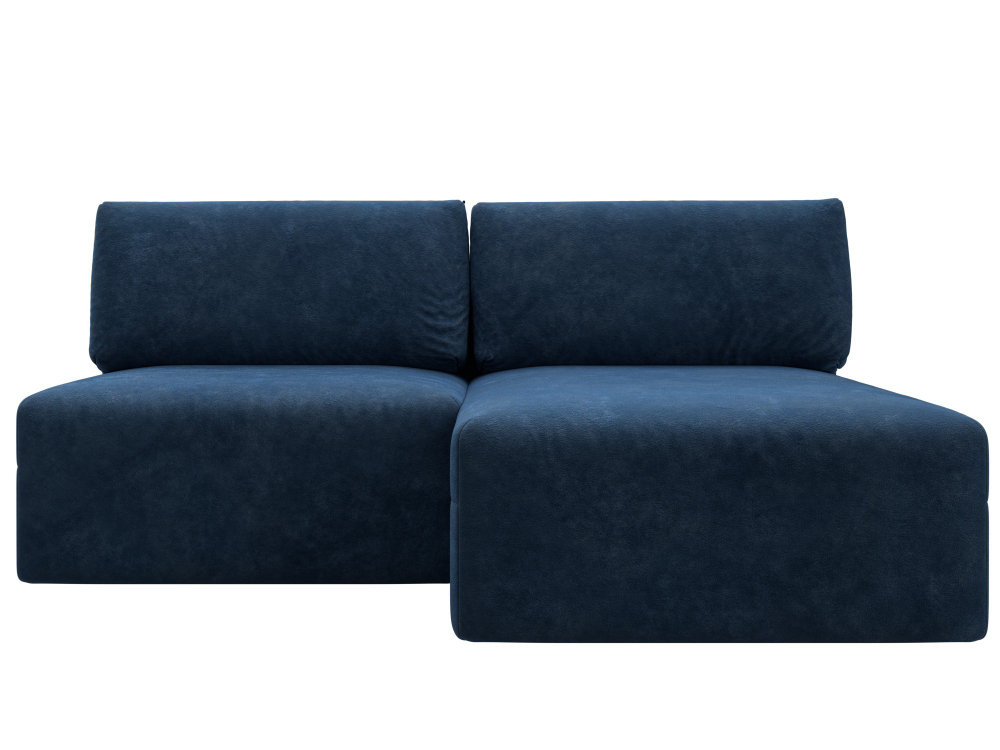 Диван угловой модульный Лига-060 НПБ угол универсальный, BRUT 11 синий, Велюр, 129510