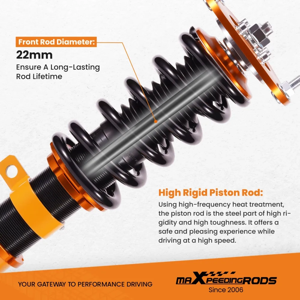 Coilovers Suspension Lowering Kit подходит для автомобиля Toyota Corolla 03-08 E120 E130 Adj Height