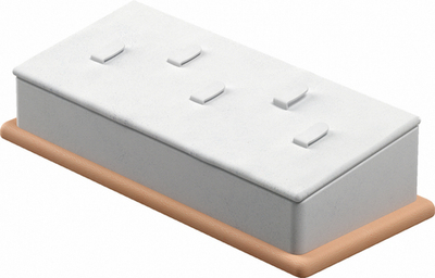 Подставка для 5 колец/наклонная/5 вертикальных язычков/основание